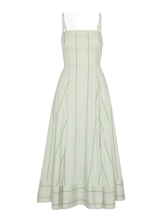 Hill House Dresses & Skirts - Hill House The Margot Dress in Green Jacquard Stripe